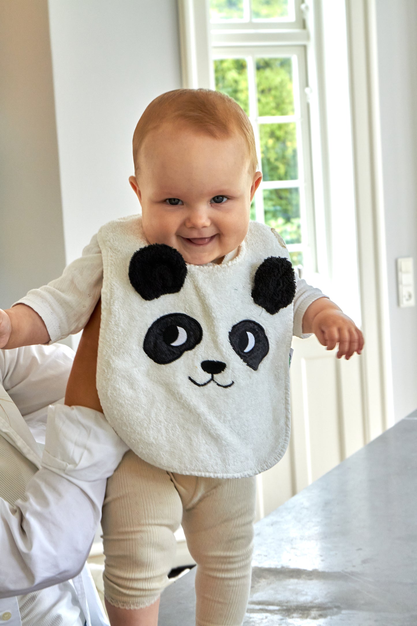 Panda Bib - Off White -ROOMMATE.dk