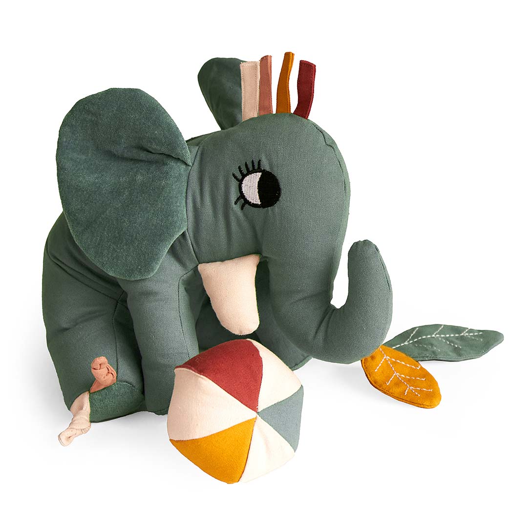 Elefant Aktivitetsbamse - Blå -ROOMMATE.DK
