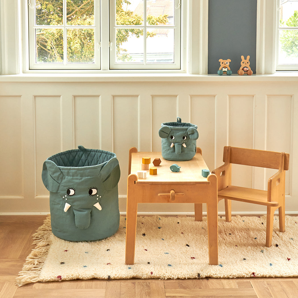 Elephant basket - Sea Grey • ROOMMATE.dk