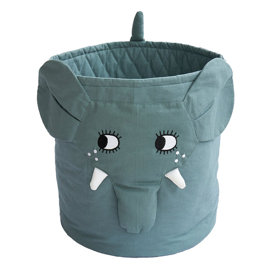 Elefant Opbevaringskurv - Sea Grey • ROOMMATE.dk