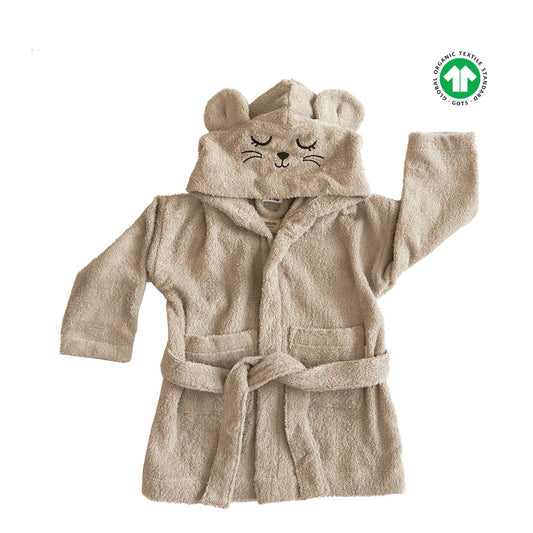 Mus Badekåbe - Lys Grå - ROOMMATE.dk