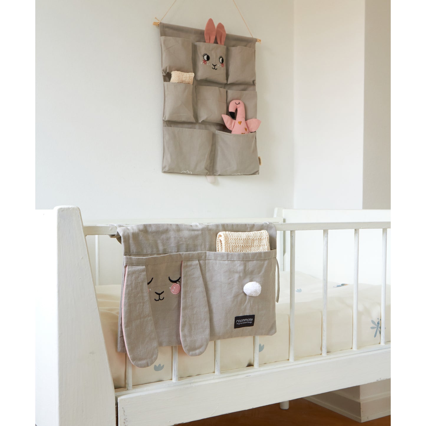 Bunny Bed Pocket - Grey • ROOMMATE.dk