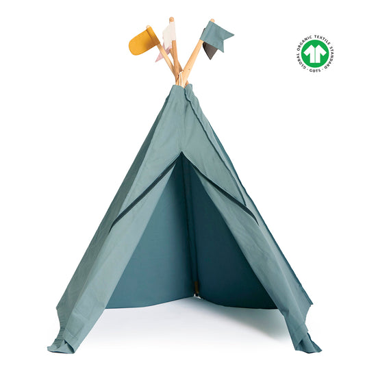 Legetelt Hippie Tipi - Sea Grey -ROOMMATE.dk