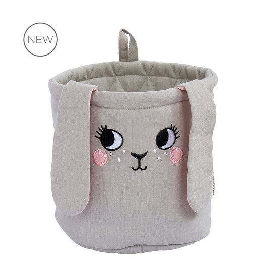 Kanin opbevaringskurv - Grå - Ø18 cm• ROOMMATE.dk