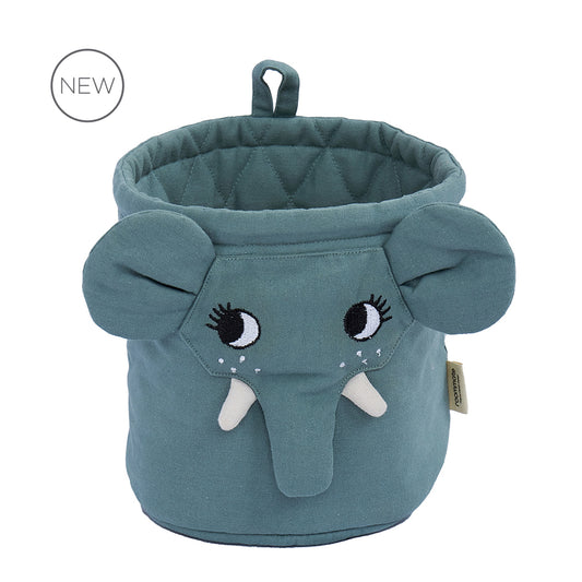 Elefant Opbevaringskurv - Sea Grey - Ø18 cm • ROOMMATE.dk