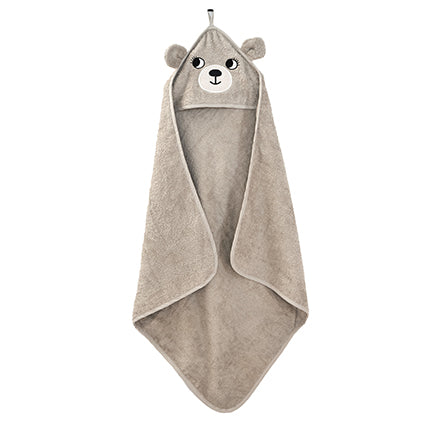 Bear Hooded Towel -Grey- ROOMMATE.DK
