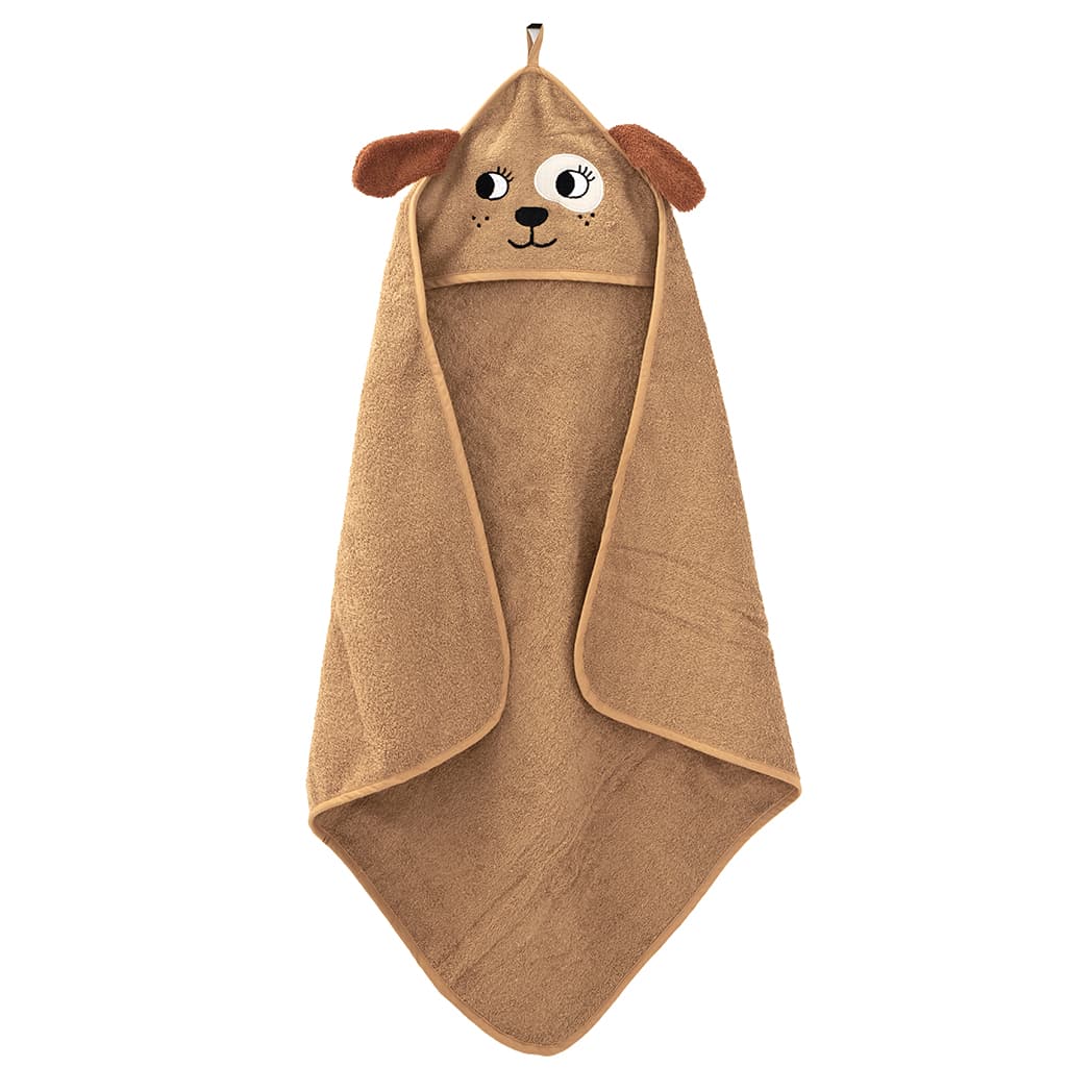 Dog hooded towel - light brown - ROOMMATE.DK