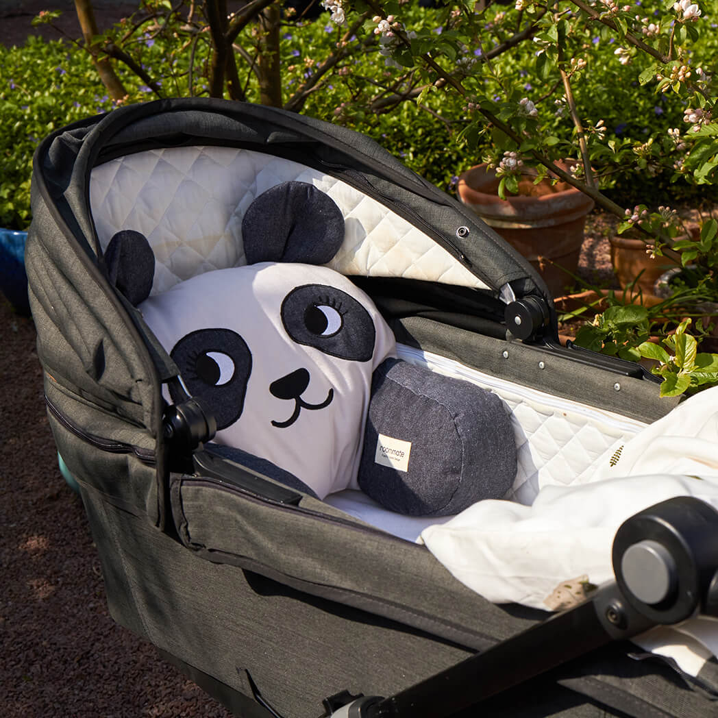 Panda Barnevognspude - Off White • ROOMMATE.dk