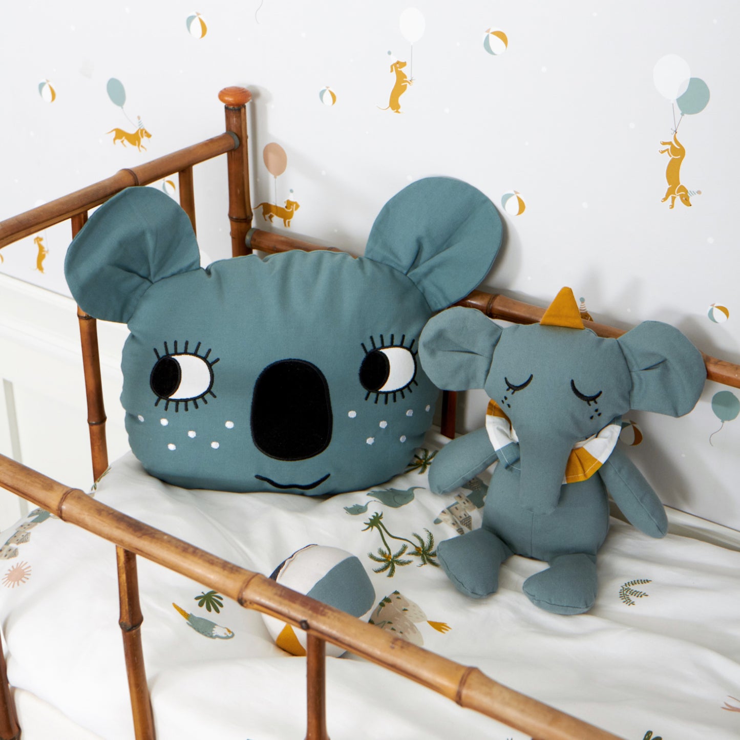 Koala Pude - Blå Sea Grey• ROOMMATE.dk