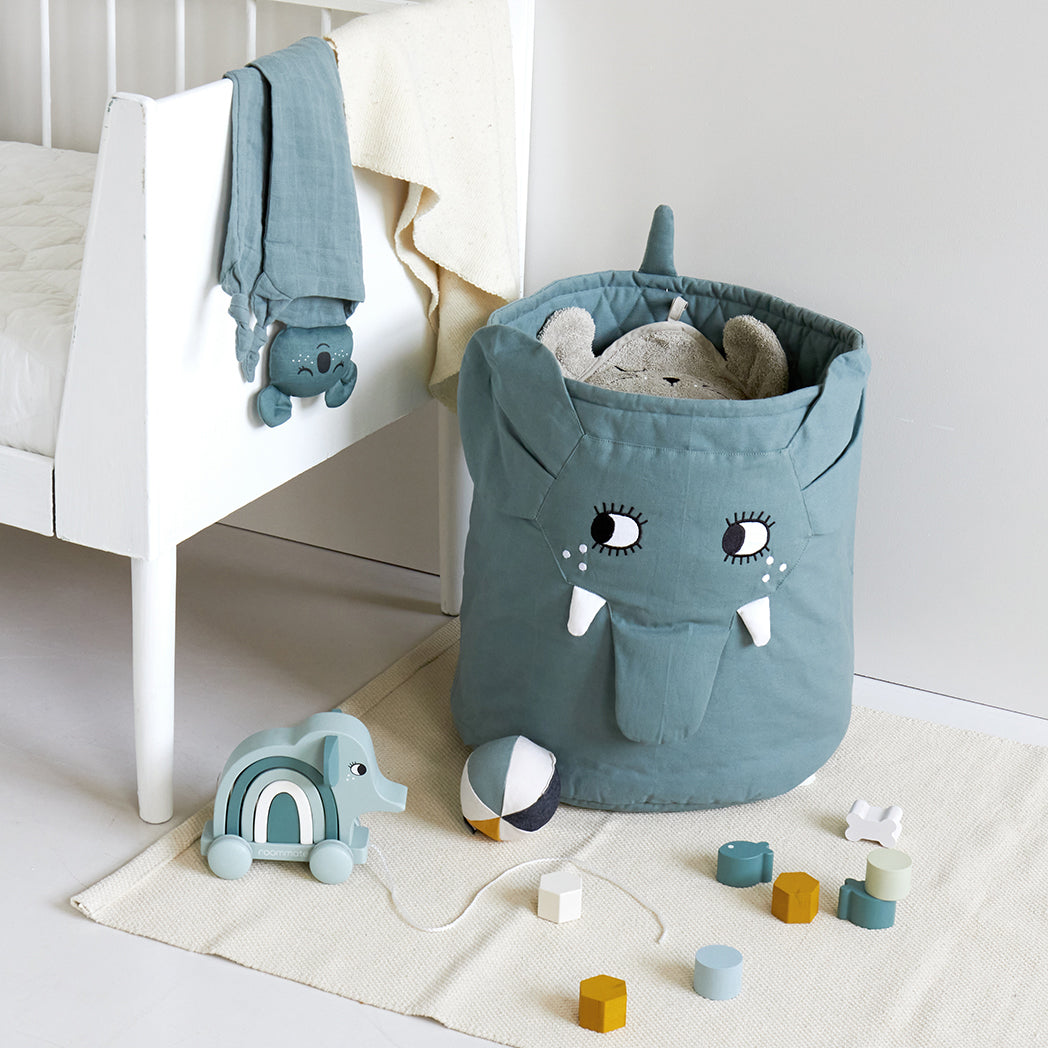 Elephant basket - Sea Grey • ROOMMATE.dk