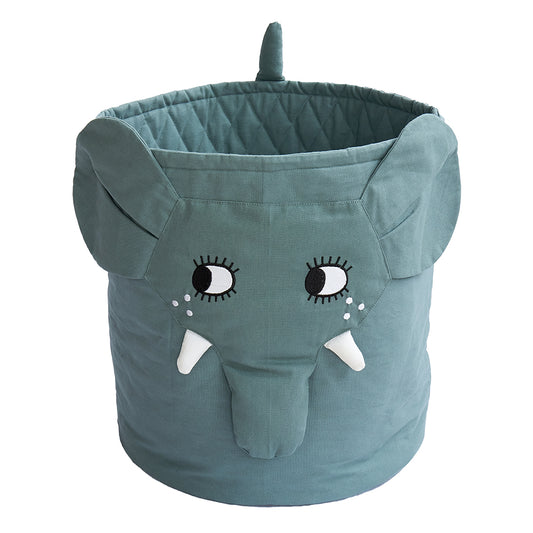 ELEPHANT QUILTED BASKET