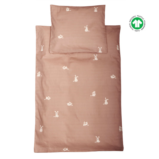 RABBITS BABY BED LINEN - GOTS