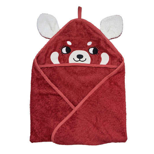 RØD PANDA HÆTTEHÅNDKLÆDE