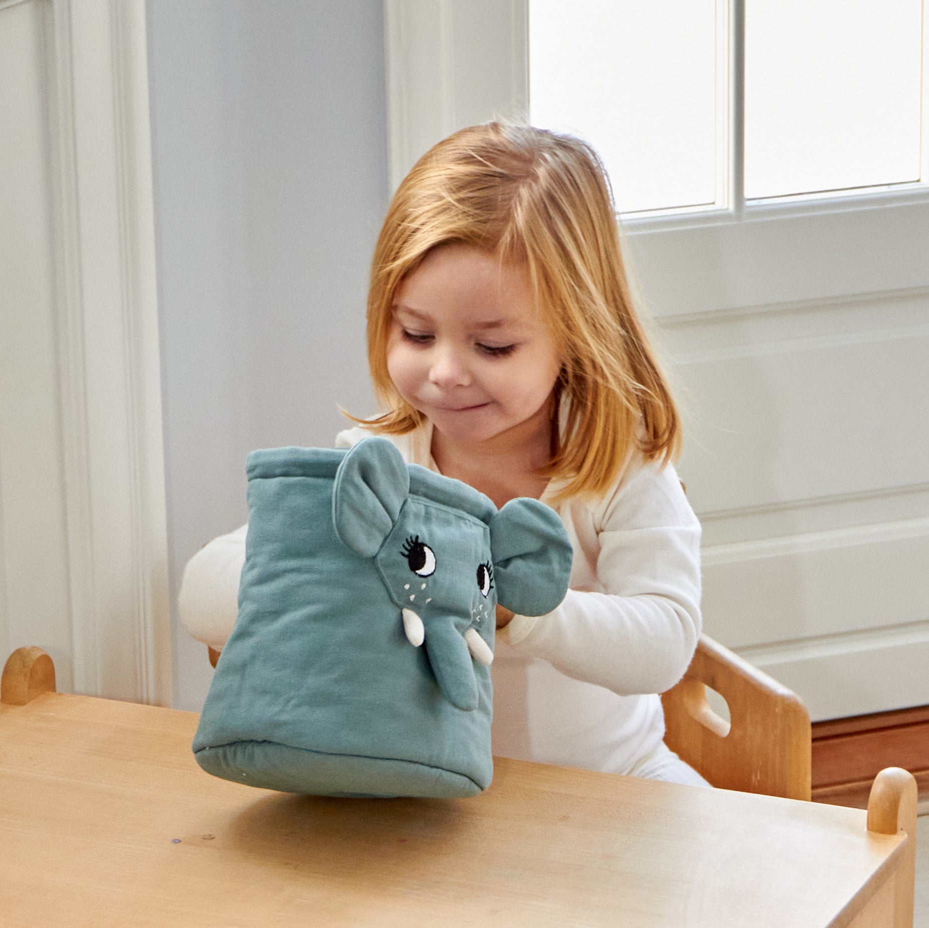 Elefant Opbevaringskurv - Sea Grey - Ø18 cm • ROOMMATE.dk