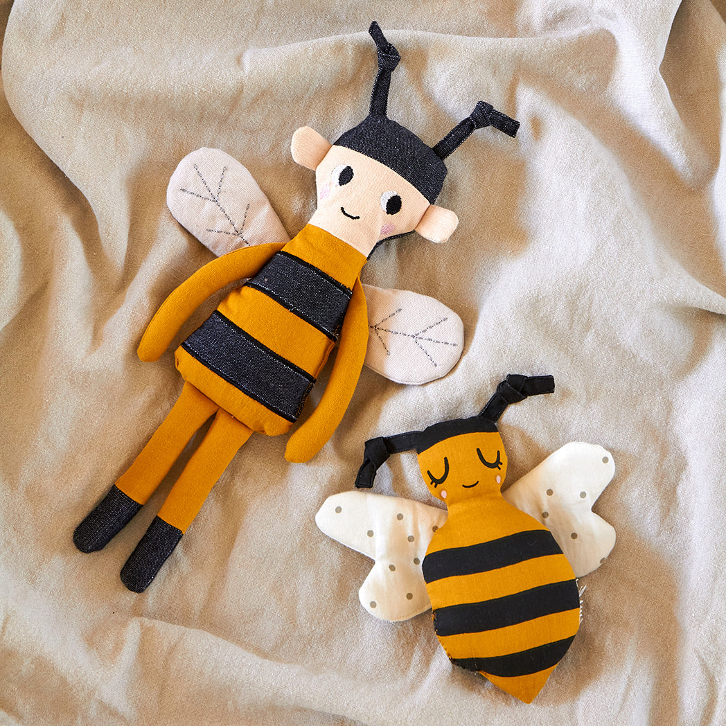 Bee Teddy Bear l -Yellow Ochre - ROOMMATE.DK