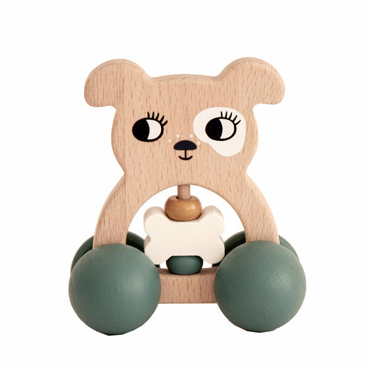 DOG RATTLE ON WHEELS