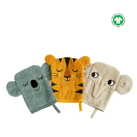 Jungle Wash Glove  3-pcs - Multi - ROOMMATE.DK