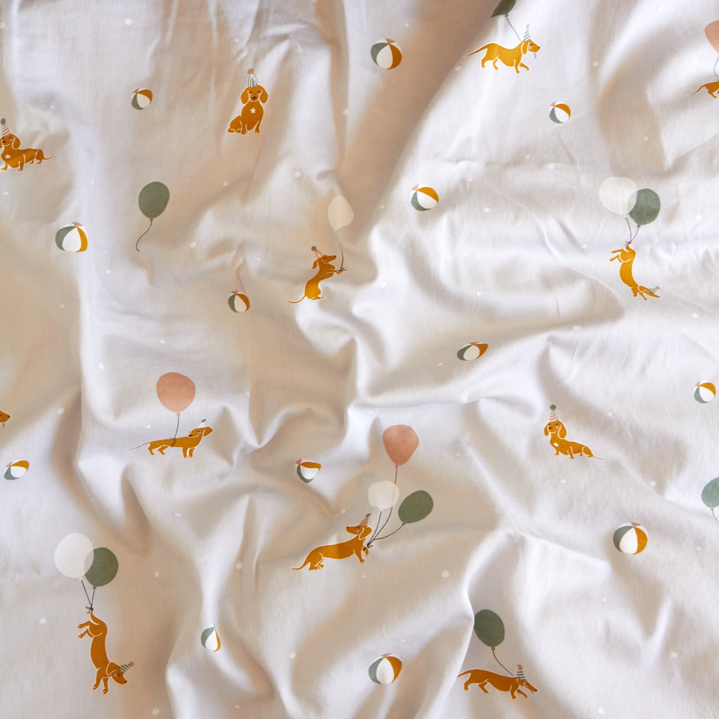 MAGIC DOGS BABY BED LINEN - GOTS