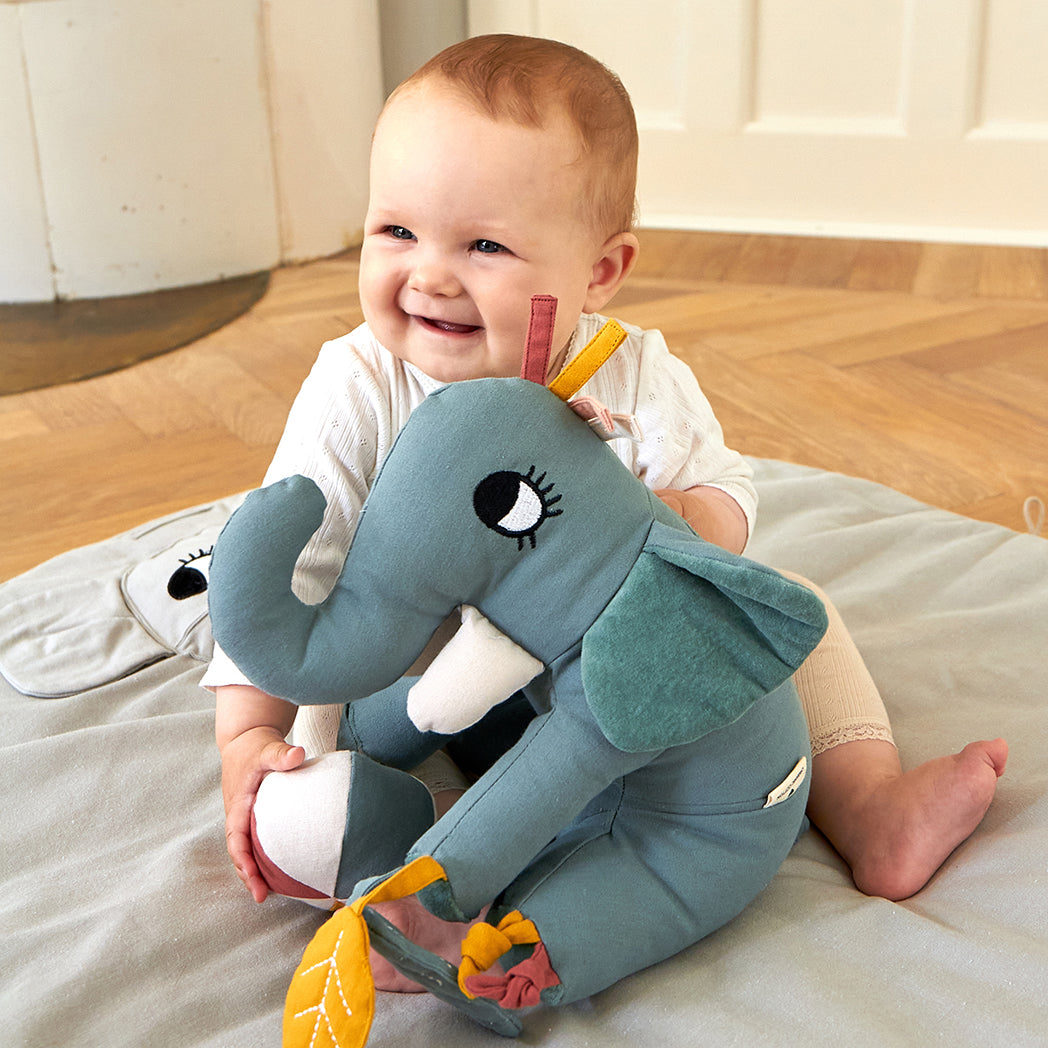 Elephant Activitytoy - Blue -ROOMMATE.DK