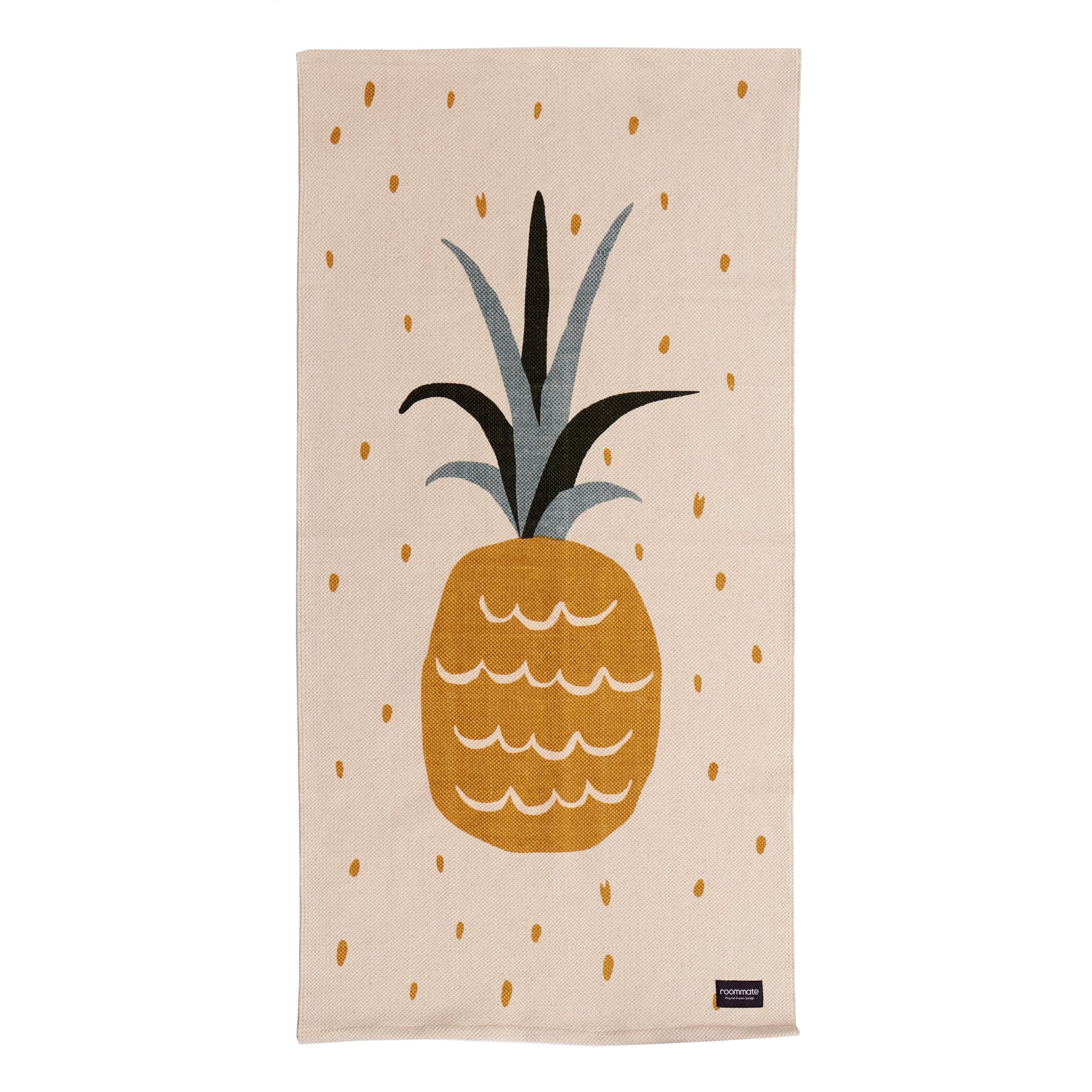 Ananas Gulvtæppe - Okker • ROOMMATE.dk