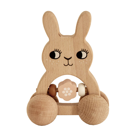 BUNNY RATTLE ON WHEELS