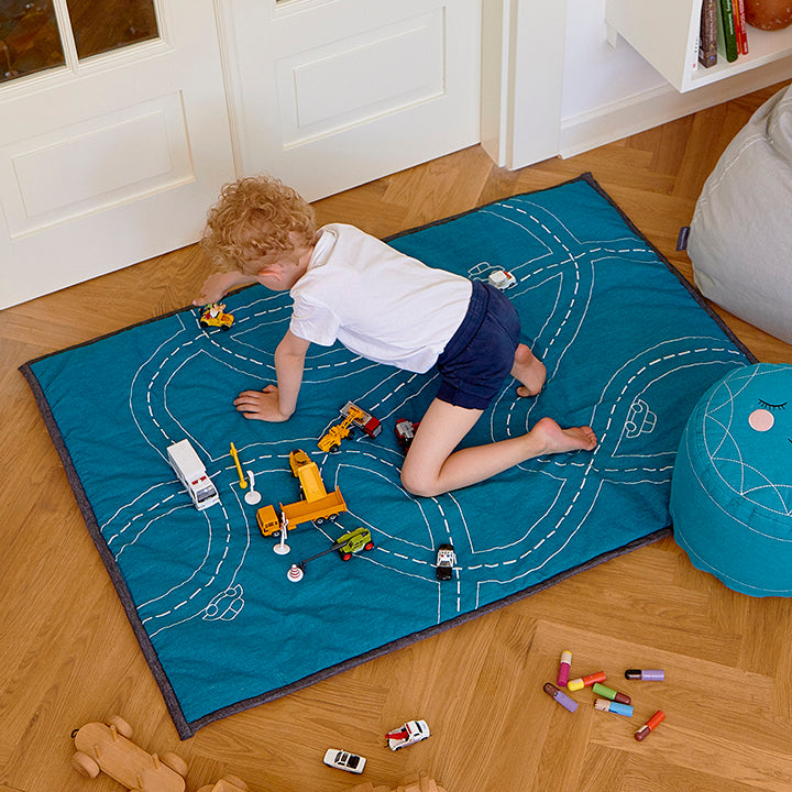 TRAFFIC JAM QUILTED PLAY MAT